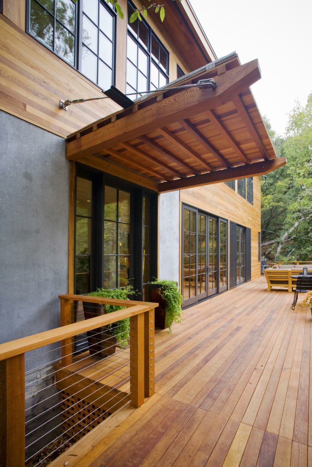 cedar deck-siding